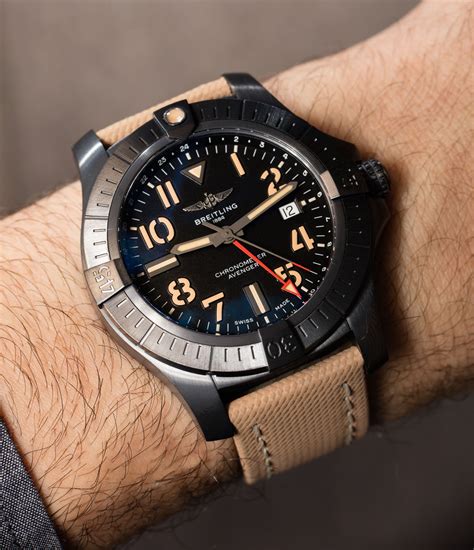 breitling avenger gmt 45 night mission|breitling gmt 45 night mission automatic.